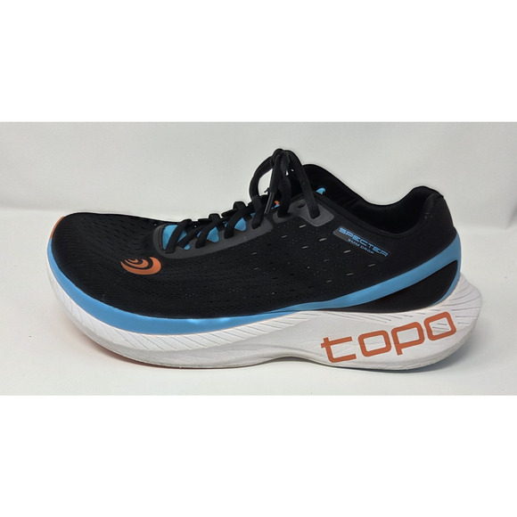 Topo Specter Men\'s Size 12.5 Running Shoes Black Blue 5mm drop main image 4